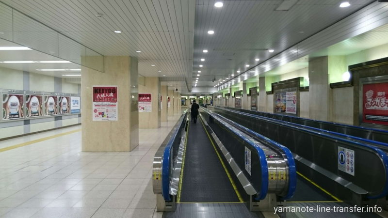 階段 京葉線 武蔵野線3番4番ホーム 京葉線 武蔵野線 へ7分で行くには 東京駅 山手線外回り 山手線パタパタ乗り換え案内