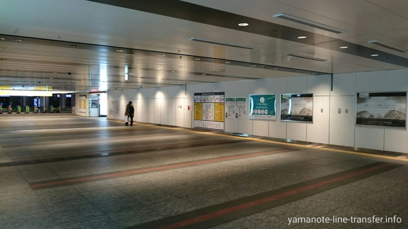 階段 丸の内北口改札へ1分で行くには 東京駅 山手線外回り 山手線パタパタ乗り換え案内