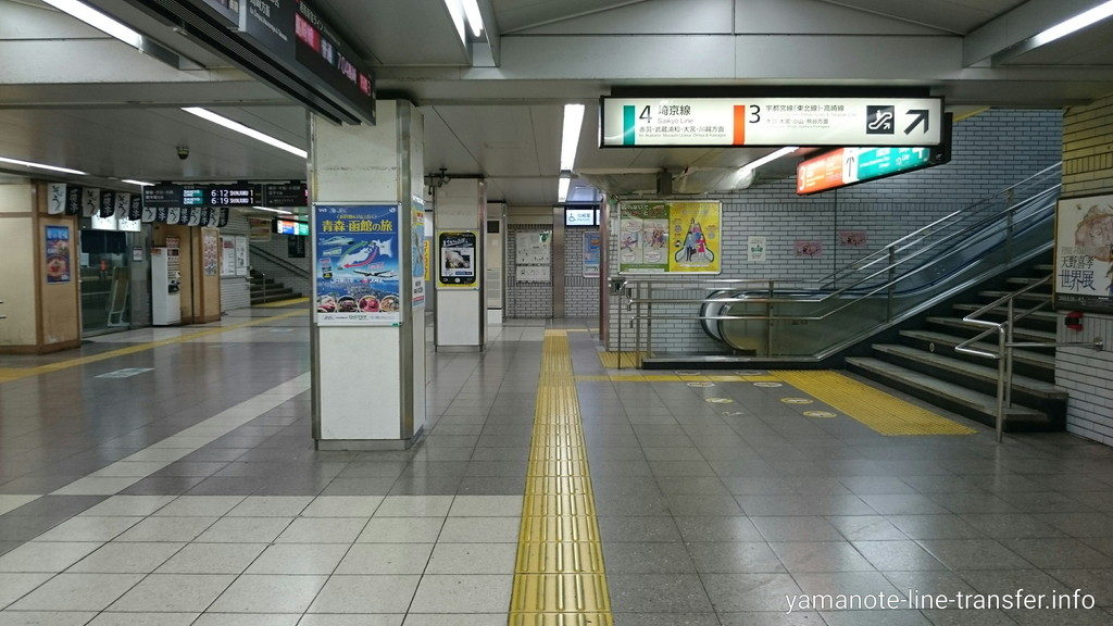 エレベーター 埼京線 湘南新宿ライン3番4番ホーム 赤羽 大宮方面 へ2分で行くには 池袋駅 山手線外回り 山手線パタパタ乗り換え案内