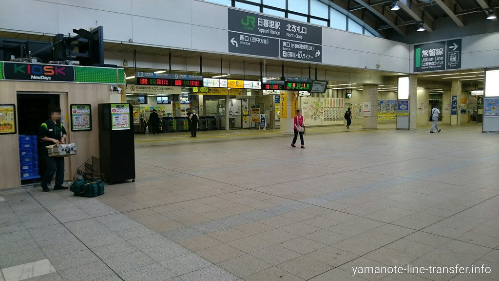 [escalator] How to get to the North Exit in 1 minute (jy07 Nippori